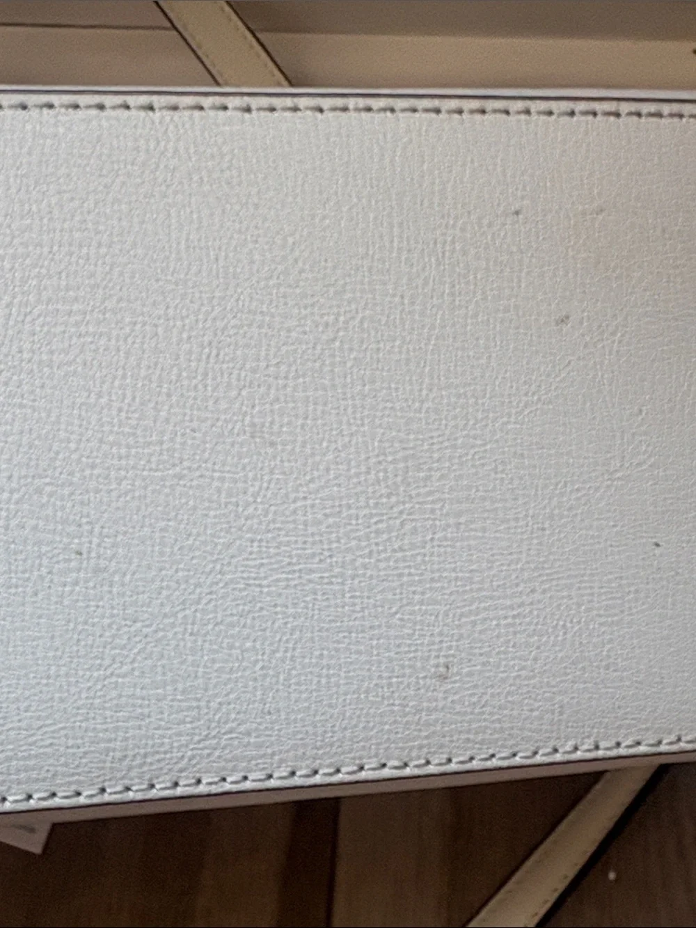 kate spade White Leather Shoulder Tote with Detachable Crossbody Strap